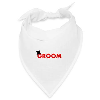 Groom - Bandana Dreieckstuch - Weiß - Vorne