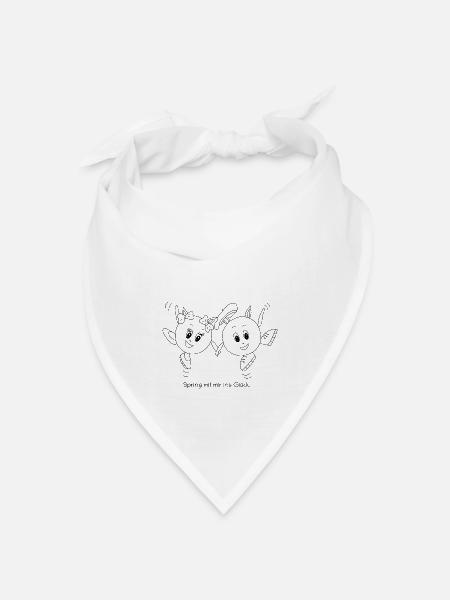 JumpingTuhiEvali - Bandana Dreieckstuch - Weiß