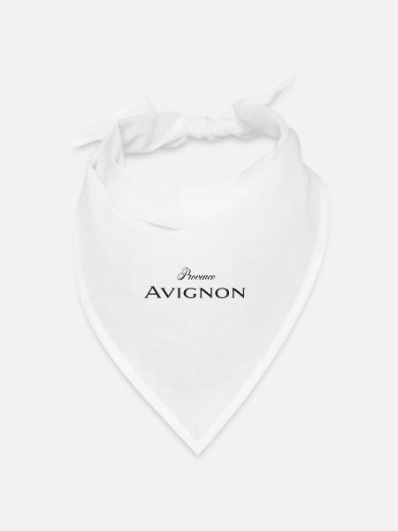 Avignon - Bandana Dreieckstuch - Weiß