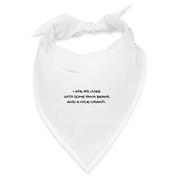 Cinema / Film / Zitat / TV-Serie - Bandana Dreieckstuch - Weiß - Vorne