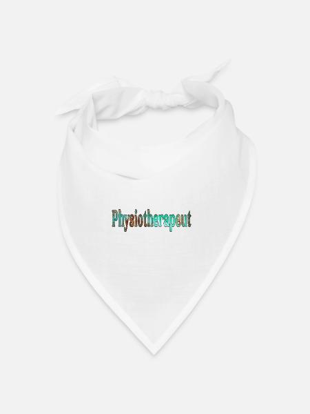 Physiotherapie Physiotherapeut - Bandana Dreieckstuch - Weiß