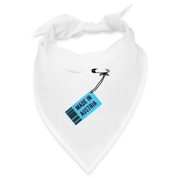 Made in Austria T-Shirt - Bandana Dreieckstuch - Weiß - Vorne