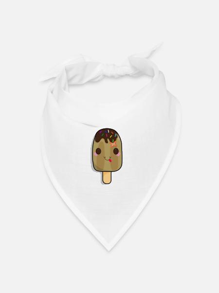 Eis Comic - Bandana Dreieckstuch - Weiß