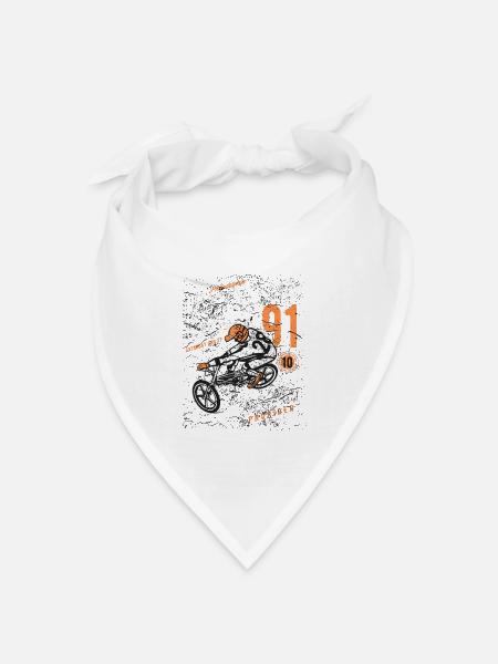 Extreme Rider - Bandana Dreieckstuch - Weiß