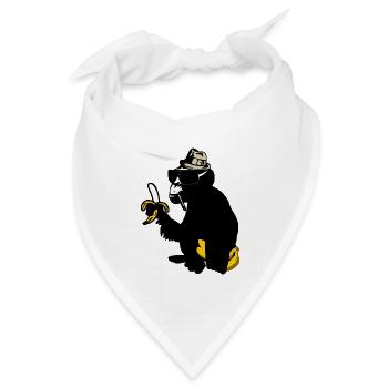 gorilla - Bandana Dreieckstuch - Weiß - Vorne