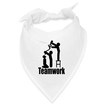 teamwork - Bandana Dreieckstuch - Weiß - Vorne