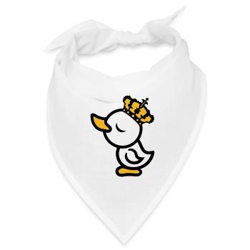eitel koenig koenigin prinzessin chick krone arrog - Bandana Dreieckstuch - Weiß - Vorne