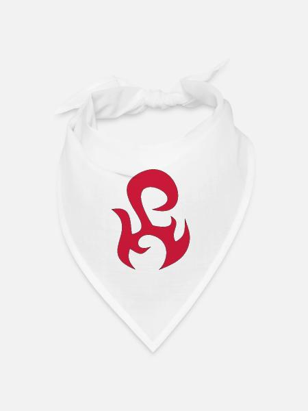 tribal - Bandana Dreieckstuch - Weiß