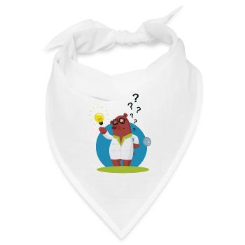 Erklärbär - Bandana Dreieckstuch - Weiß - Vorne