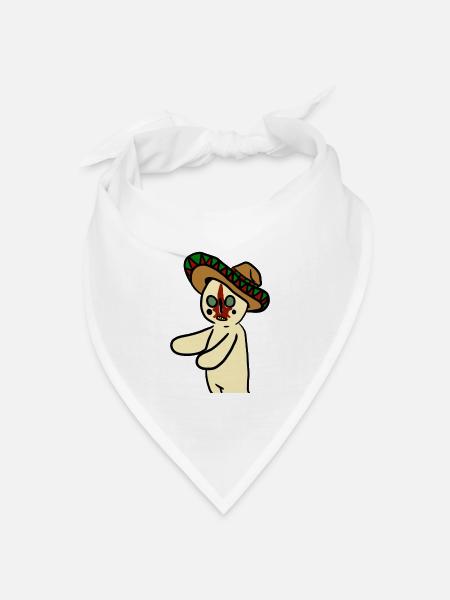 SCP 173 Sombrero - Bandana Dreieckstuch - Weiß