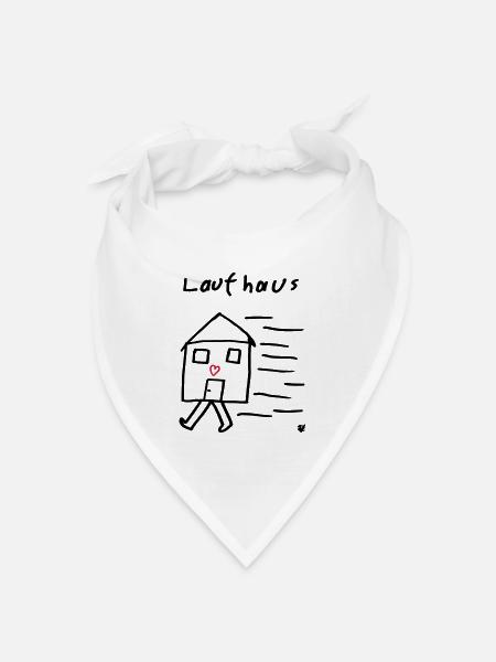 Laufhaus - Bandana Dreieckstuch - Weiß