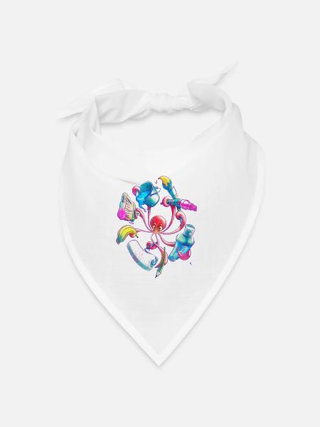 Pulpograffer - Bandana Dreieckstuch - Weiß