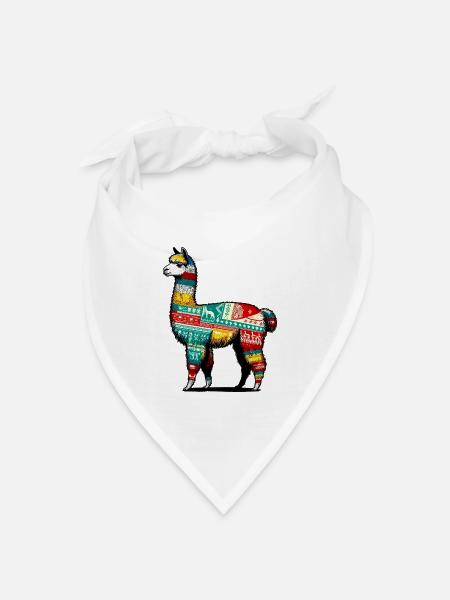 Alpaka - Bandana Dreieckstuch - Weiß