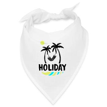 palms relax holiday - Bandana Dreieckstuch - Weiß - Vorne