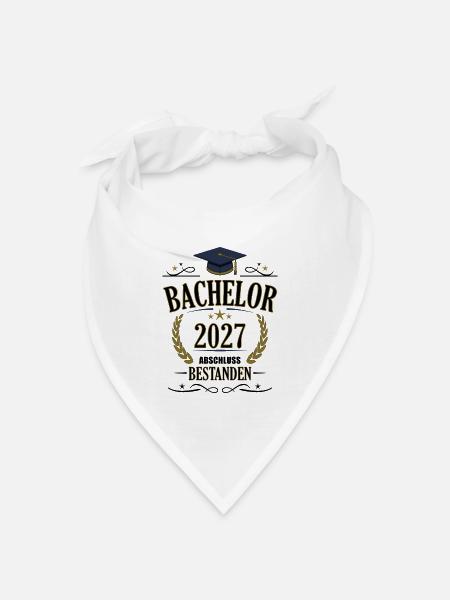 Bachelor 2027 - Bandana Dreieckstuch - Weiß