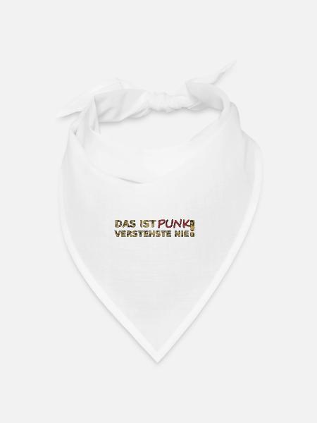 Das ist Punk - Bandana Dreieckstuch - Weiß