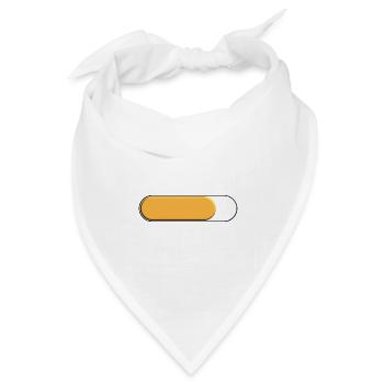 Kleine goldgelbe Spurweite (Beladung) - Bandana Dreieckstuch - Weiß - Vorne