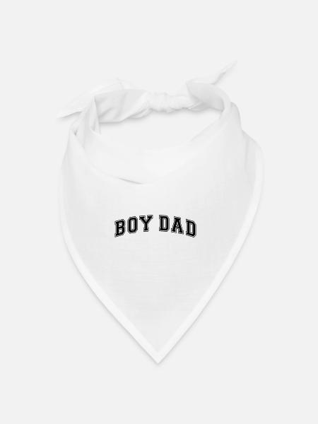 Boy Dad Vater eines Sohnes Papa Vatertag - Bandana Dreieckstuch - Weiß