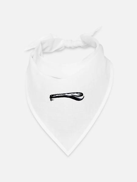 dicker Löffel - Bandana Dreieckstuch - Weiß