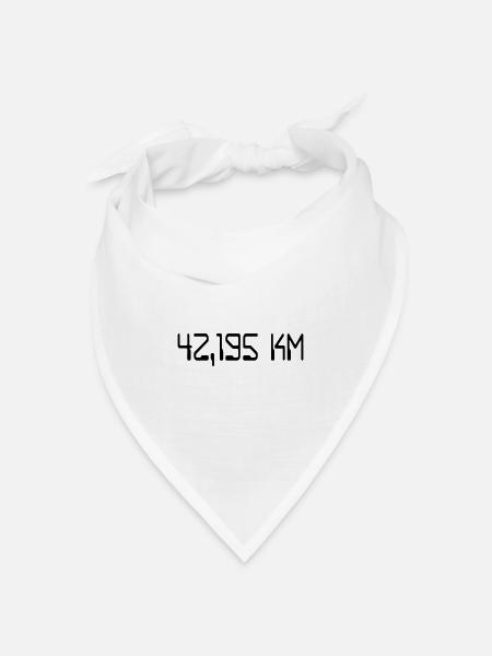 Marathon - Bandana Dreieckstuch - Weiß