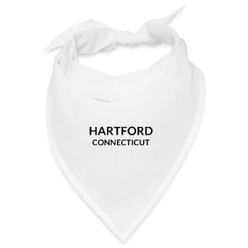 Hartford Connecticut USA - Bandana Dreieckstuch - Weiß - Vorne