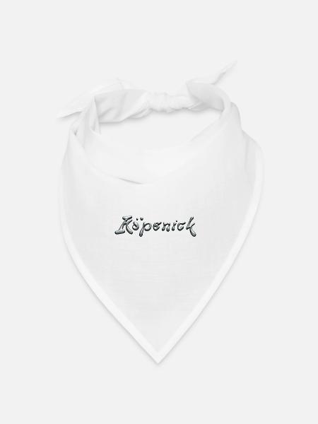 Köpenick Liquid Chrome Typography - Bandana Dreieckstuch - Weiß