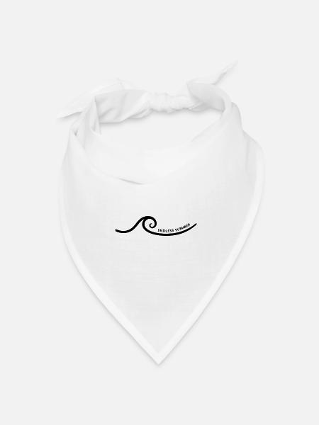 endless summer - Bandana Dreieckstuch - Weiß