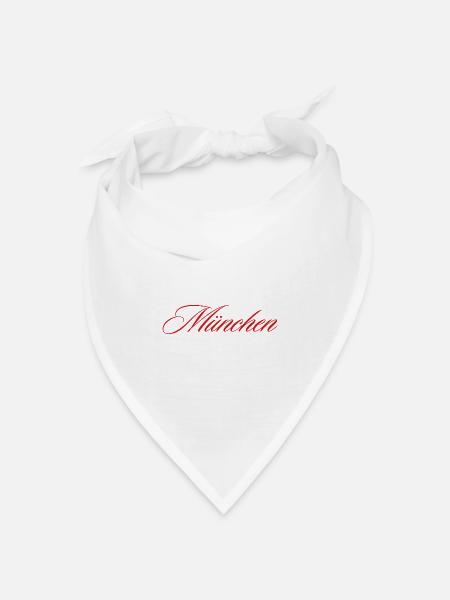 München  - Bandana Dreieckstuch - Weiß
