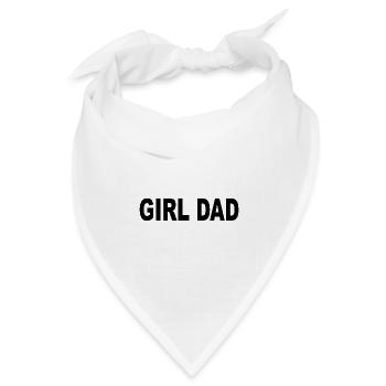 Girl dad - Bandana Dreieckstuch - Weiß - Vorne