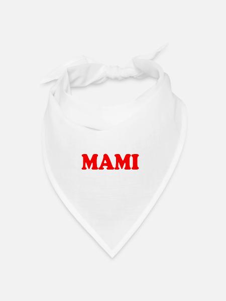 Mami - Bandana Dreieckstuch - Weiß