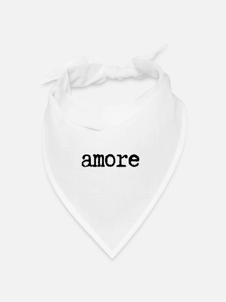 amore - Bandana Dreieckstuch - Weiß