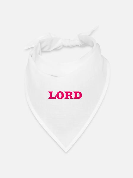 Lord - Motiv zum personalisieren - Bandana Dreieckstuch - Weiß