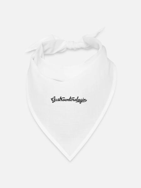 gastroenterologin - Bandana Dreieckstuch - Weiß