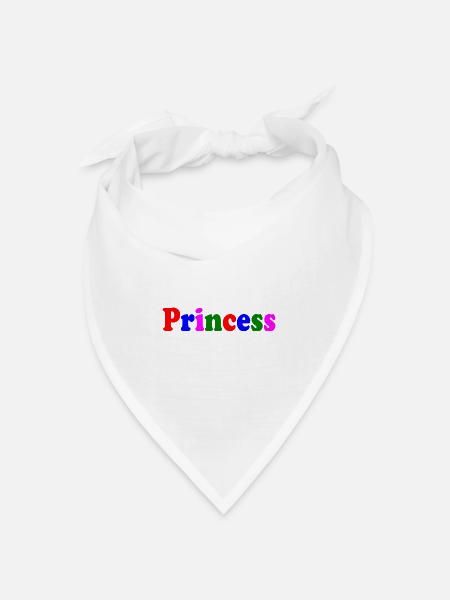 Princess - Bandana Dreieckstuch - Weiß