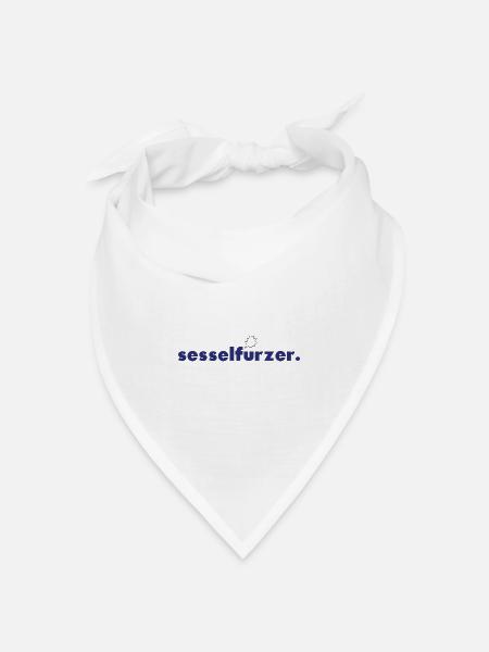 sesselfurzer. - Bandana Dreieckstuch - Weiß