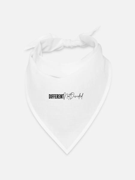 DifferentNotDivided - Bandana Dreieckstuch - Weiß