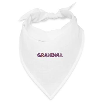 Grandma Vintage Nähte Design Trend Geschenk - Bandana Dreieckstuch - Weiß - Vorne