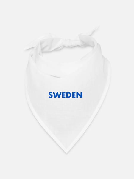 Schweden - Bandana Dreieckstuch - Weiß
