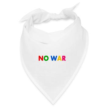 No war - Bandana Dreieckstuch - Weiß - Vorne