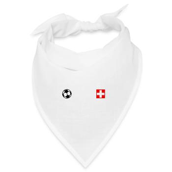 Schweiz - Bandana Dreieckstuch - Weiß - Vorne