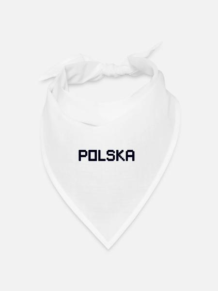 POLSKA Poland - Bandana Dreieckstuch - Weiß