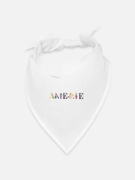Amélie - Bandana Dreieckstuch - Weiß