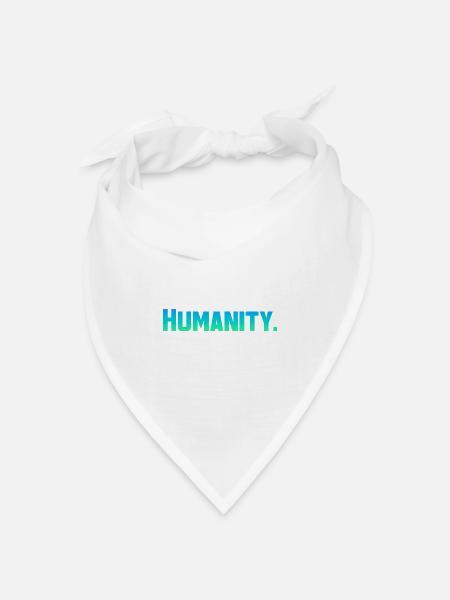 Humanity - Bandana Dreieckstuch - Weiß