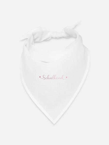 Schulkind16 - Bandana Dreieckstuch - Weiß