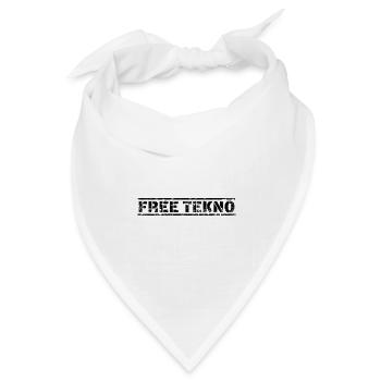 Free Tekno - Bandana Dreieckstuch - Weiß - Vorne