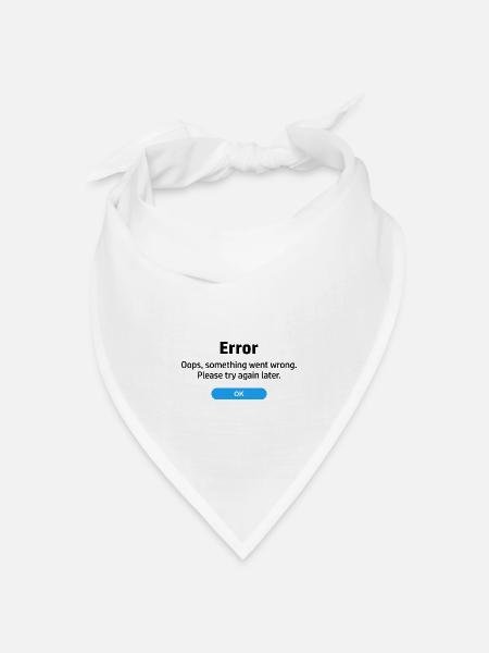 Fehler, etwas ist schiefgelaufen. Bitte versuchen - Bandana Dreieckstuch - Weiß