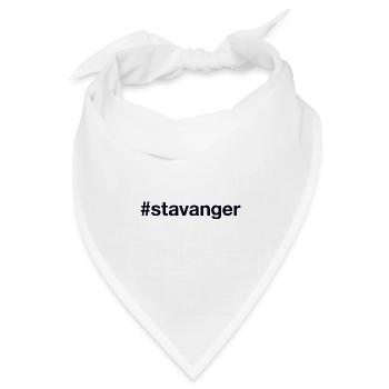 STAVANGER Norway Norge Norwegen - Bandana Dreieckstuch - Weiß - Vorne