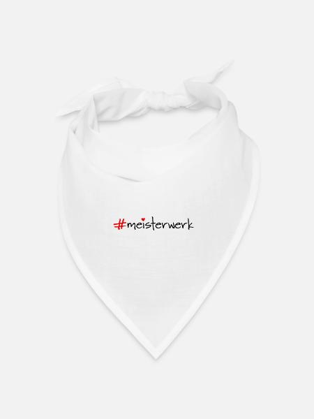 meisterwerk - Bandana Dreieckstuch - Weiß