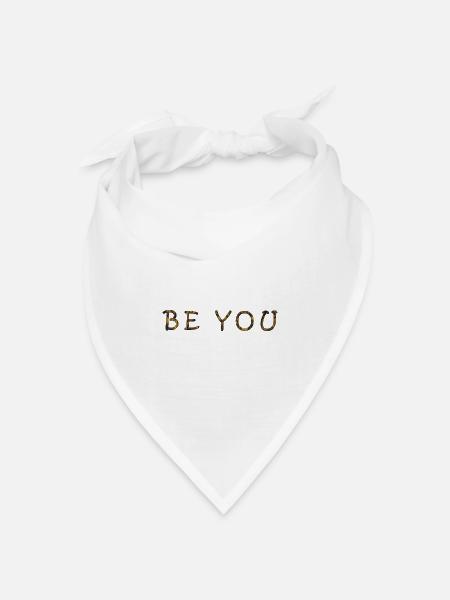 Natürliche Ruhe und Selbstausdruck T-Shirt - Bandana Dreieckstuch - Weiß