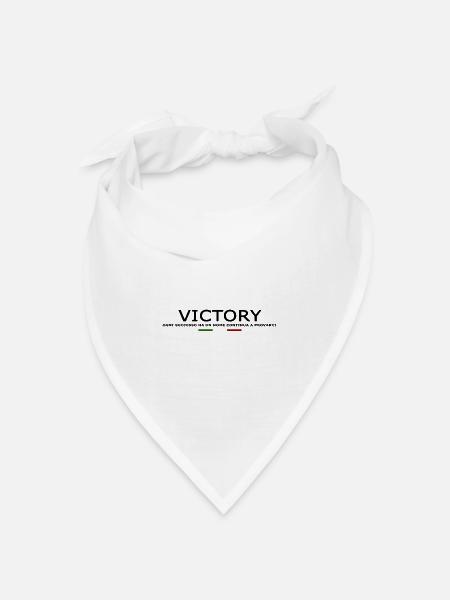 Ogni successo ha un nome Continua a provarci V1 - Bandana Dreieckstuch - Weiß